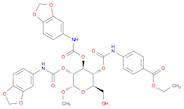 α-D-Glucopyranoside, methyl, 2,3-bis(N-1,3-benzodioxol-5-ylcarbamate) 4-[N-[4-(ethoxycarbonyl)phen…