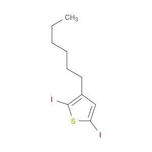 Thiophene, 3-hexyl-2,5-diiodo-
