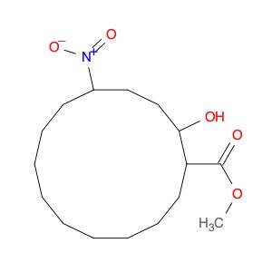 Cyclotetradecanecarboxylic acid, 2-hydroxy-5-nitro-, methyl ester