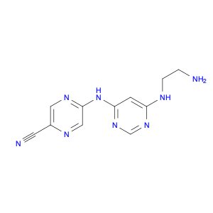 5-((6-((2-Aminoethyl)amino)pyrimidin-4-yl)amino)pyrazine-2-carbonitrile