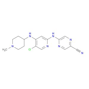 5-((5-Chloro-4-((1-methylpiperidin-4-yl)amino)pyridin-2-yl)amino)pyrazine-2-carbonitrile
