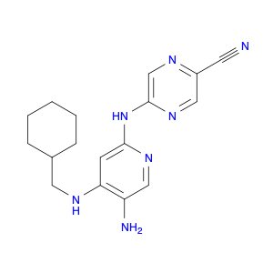 5-((5-Amino-4-((cyclohexylmethyl)amino)pyridin-2-yl)amino)pyrazine-2-carbonitrile