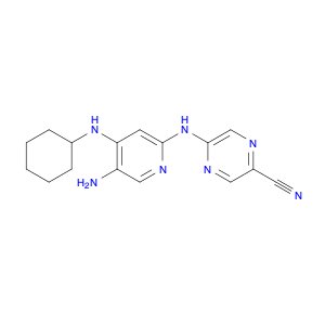 5-((5-Amino-4-(cyclohexylamino)pyridin-2-yl)amino)pyrazine-2-carbonitrile