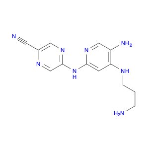 5-((5-Amino-4-((3-aminopropyl)amino)pyridin-2-yl)amino)pyrazine-2-carbonitrile