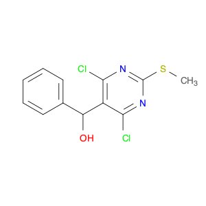 (4,6-Dichloro-2-(methylthio)pyrimidin-5-yl)(phenyl)methanol