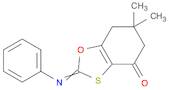 1,3-Benzoxathiol-4(5H)-one, 6,7-dihydro-6,6-dimethyl-2-(phenylimino)-