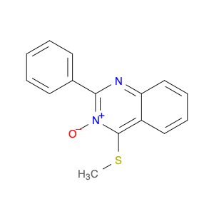 Quinazoline, 4-(methylthio)-2-phenyl-, 3-oxide
