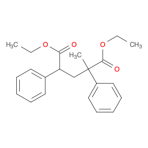 Pentanedioic acid, 2-methyl-2,4-diphenyl-, diethyl ester (9CI)