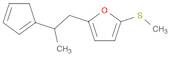 Furan, 2-[2-(1,3-cyclopentadien-1-yl)propyl]-5-(methylthio)-