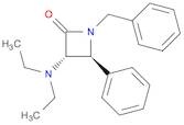 2-Azetidinone, 3-(diethylamino)-4-phenyl-1-(phenylmethyl)-, trans- (9CI)