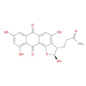 Anthra[1,2-b]furan-6,11-dione, 2,3-dihydro-2,4,8,10-tetrahydroxy-3-(3-oxobutyl)-, (2S-trans)- (9CI)