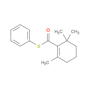 1-Cyclohexene-1-carbothioic acid, 2,6,6-trimethyl-, S-phenyl ester