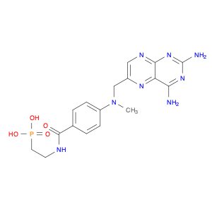 Phosphonic acid, [2-[[4-[[(2,4-diamino-6-pteridinyl)methyl]methylamino]benzoyl]amino]ethyl]- (9CI)