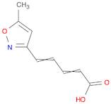 2,4-Pentadienoic acid, 5-(5-methyl-3-isoxazolyl)-