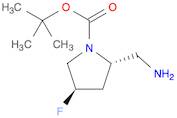 1-Pyrrolidinecarboxylic acid, 2-(aminomethyl)-4-fluoro-, 1,1-dimethylethyl ester, (2S,4R)-