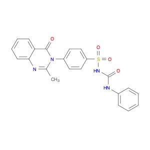 Benzenesulfonamide, 4-(2-methyl-4-oxo-3(4H)-quinazolinyl)-N-[(phenylamino)carbonyl]-