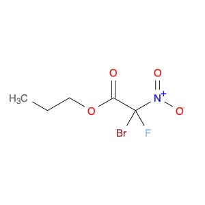 Acetic acid, 2-bromo-2-fluoro-2-nitro-, propyl ester