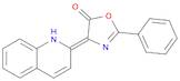 5(4H)-Oxazolone, 2-phenyl-4-(2(1H)-quinolinylidene)-, (E)- (9CI)