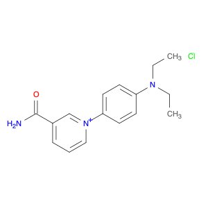 Pyridinium, 3-(aminocarbonyl)-1-[4-(diethylamino)phenyl]-, chloride (1:1)