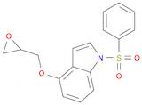 1H-Indole, 4-(2-oxiranylmethoxy)-1-(phenylsulfonyl)-