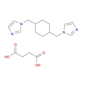 Butanedioic acid, compd. with 1,1'-[cis-1,4-cyclohexanediylbis(methylene)]bis[1H-imidazole] (1:1) …