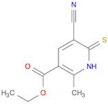 3-Pyridinecarboxylic acid, 5-cyano-1,6-dihydro-2-methyl-6-thioxo-, ethyl ester