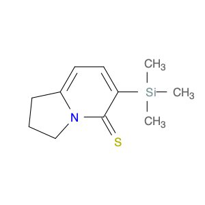 5(1H)-Indolizinethione, 2,3-dihydro-6-(trimethylsilyl)-