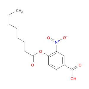 Benzoic acid, 3-nitro-4-[(1-oxooctyl)oxy]-