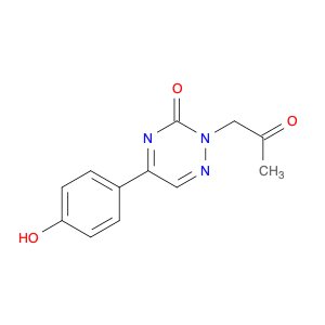 1,2,4-Triazin-3(2H)-one, 5-(4-hydroxyphenyl)-2-(2-oxopropyl)-