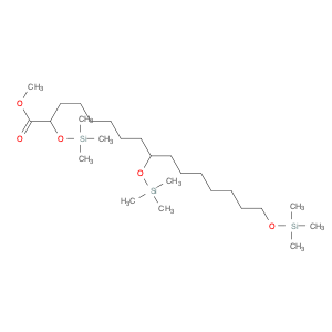 Hexadecanoic acid, 2,9,16-tris[(trimethylsilyl)oxy]-, methyl ester