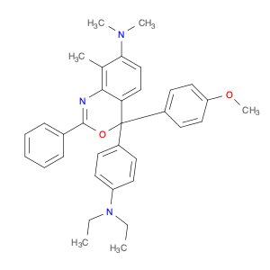 4H-3,1-Benzoxazin-7-amine, 4-[4-(diethylamino)phenyl]-4-(4-methoxyphenyl)-N,N,8-trimethyl-2-phenyl-
