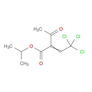 2-Butenoic acid, 2-acetyl-4,4,4-trichloro-, 1-methylethyl ester