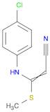 2-Propenenitrile, 3-[(4-chlorophenyl)amino]-3-(methylthio)-