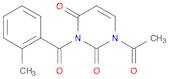 2,4(1H,3H)-Pyrimidinedione, 1-acetyl-3-(2-methylbenzoyl)-