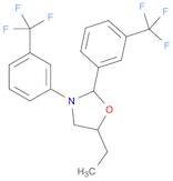 Oxazolidine, 5-ethyl-2,3-bis[3-(trifluoromethyl)phenyl]-