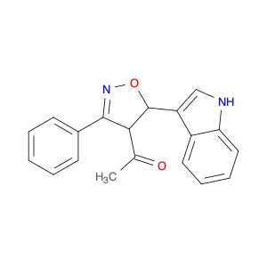 1-(5-(1H-Indol-3-yl)-3-phenyl-4,5-dihydroisoxazol-4-yl)ethanone