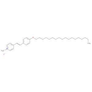 Pyridinium, 1-methyl-4-[2-[4-(octadecyloxy)phenyl]ethenyl]-, iodide (1:1)
