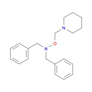 Benzenemethanamine, N-(phenylmethyl)-N-(1-piperidinylmethoxy)-
