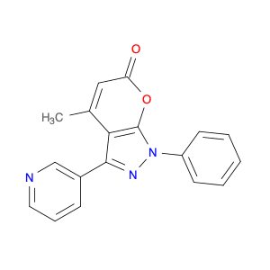 Pyrano[2,3-c]pyrazol-6(1H)-one, 4-methyl-1-phenyl-3-(3-pyridinyl)-