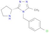 4H-1,2,4-Triazole, 4-[(4-chlorophenyl)methyl]-3-methyl-5-(2R)-2-pyrrolidinyl-