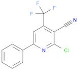 3-Pyridinecarbonitrile, 2-chloro-6-phenyl-4-(trifluoromethyl)-