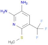 2,3-Pyridinediamine, 6-(methylthio)-5-(trifluoromethyl)-