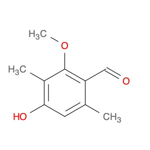 Benzaldehyde, 4-hydroxy-2-methoxy-3,6-dimethyl-