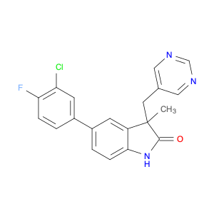 2H-Indol-2-one, 5-(3-chloro-4-fluorophenyl)-1,3-dihydro-3-Methyl-3-(5-pyriMidinylMethyl)-