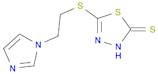 1,3,4-Thiadiazole-2(3H)-thione, 5-[[2-(1H-imidazol-1-yl)ethyl]thio]-