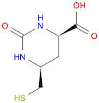 4-Pyrimidinecarboxylic acid, hexahydro-6-(mercaptomethyl)-2-oxo-, (4R,6S)-rel-