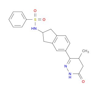 Benzenesulfonamide, N-[2,3-dihydro-5-(1,4,5,6-tetrahydro-4-methyl-6-oxo-3-pyridazinyl)-1H-inden-2-…