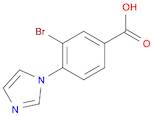 Benzoic acid, 3-bromo-4-(1H-imidazol-1-yl)-