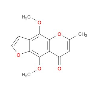 8H-Furo[2,3-g][1]benzopyran-8-one, 4,9-dimethoxy-6-methyl-
