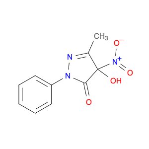 3H-Pyrazol-3-one, 2,4-dihydro-4-hydroxy-5-methyl-4-nitro-2-phenyl-
